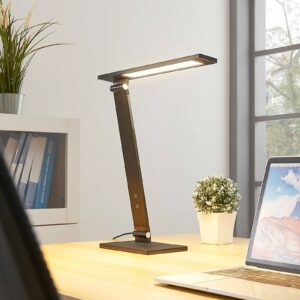 Salome stmievateľná LED lampa písací stôl čierna