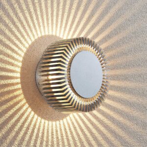 Lucande Keany vonkajšie nástenné LED