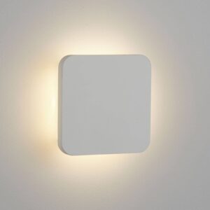 Nástenné LED Gypsum 15x15 cm z bielej sadry