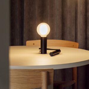 LEDS-C4 Nude Tiny stolová lampa E27 čierna