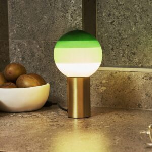 MARSET Dipping Light stolová lampa zelená/mosadzná