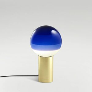 MARSET Dipping Light S stolová lampa modrá/mosadz