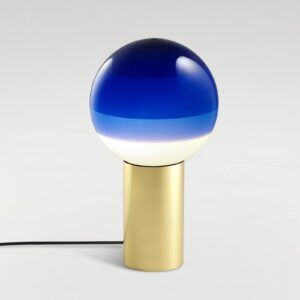 MARSET Dipping Light M stolová lampa modrá/mosadz