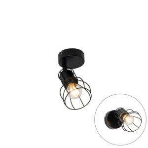 Moderné nástenné svietidlo z čiernej ocele nastaviteľné - Botu