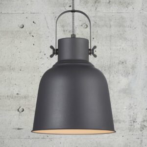 Závesná lampa Adrian v čiernej farbe
