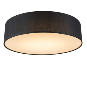 Stropné svietidlo čierne 40 cm vrátane LED – Drum LED