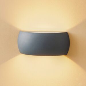 Nástenné svietidlo Bow up/down keramika sivá 32 cm