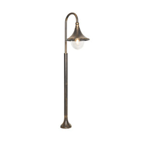Klasický exteriérový lampáš starožitný zlatý 125 cm IP44 – Daphne