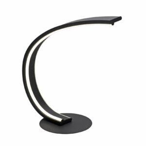 Paul Neuhaus Q-VITO stolová LED, ohnutá, čierna