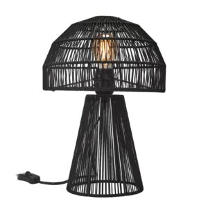 PR Home Porcini stolová lampa výška 37 cm čierna