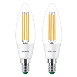 Philips LED žiarovka E14 B35 2,3W 485lm 3 000K 2ks