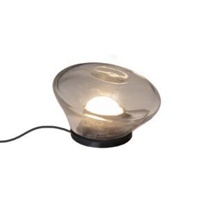 Karman Agua stolová LED lampa Ø 13 cm, sklo číra