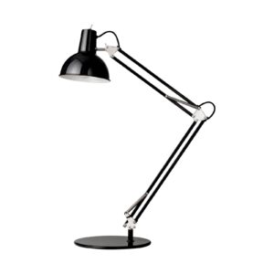 midgard pružinová stolová lampa, podstavec, čierna