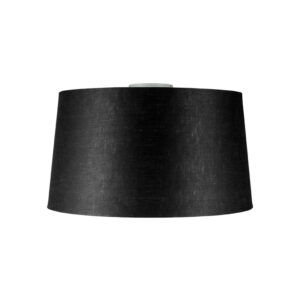Moderné stropné svietidlo matná biela s čiernym tienidlom 45 cm - Combi