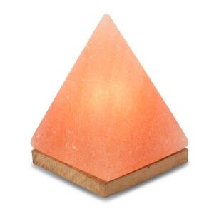 Soľná lampa Pyramída s podstavcom