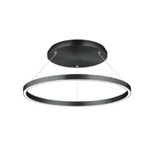 Závesné LED svietidlo Lisa-D, kruhové, čierna