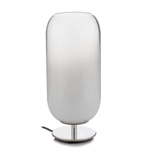 Artemide Gople Mini stolová lampa biela/strieborná
