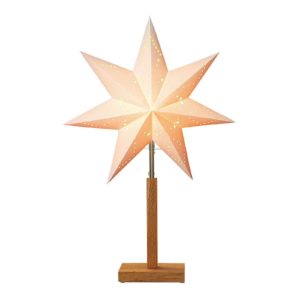 Karo – stojaca deko lampa s hviezdnym vzorom 55 cm