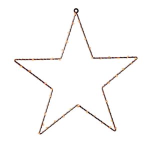 Kovová LED hviezda s časovačom