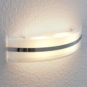 LED nástenná lampa LED Zinka zo skla