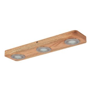 Lindby Mikari stropné LED svietidlo z dreva
