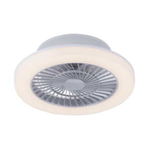 Dizajnový stropný ventilátor sivý vrátane LED – Maki