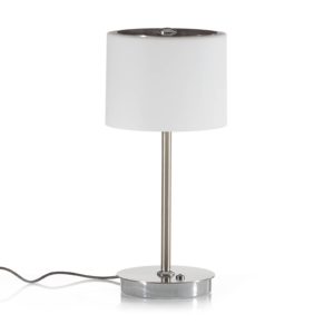 BANKAMP Grazia stolová LED lampa, hliník/biela