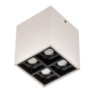 Liro stropné LED svietidlo biela/čierna 34° 2700 K