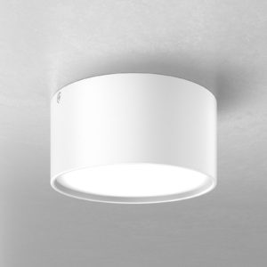 Stropné LED svetlo Mine v bielej, Ø 12 cm