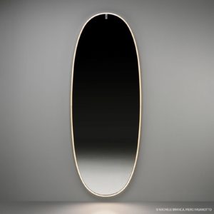 FLOS La Plus Belle LED nástenné zrkadlo zlato