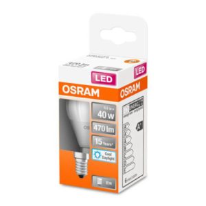 OSRAM Classic P LED žiarovka E14 4,9W 6.500K matná
