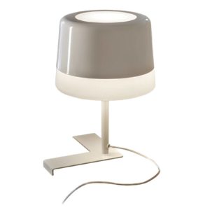 Prandina Gift T1 stolová lampa biela rohová montáž