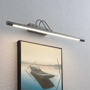Obrazové LED svietidlo Mailine s vypínačom nikel