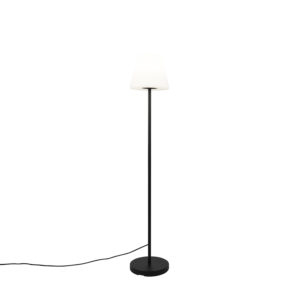 Inteligentná moderná vonkajšia stojaca lampa čierneho odtieňa bielej farby vrátane Wifi A60 - Virginia