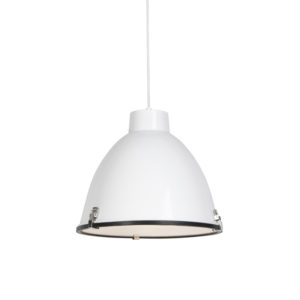 Priemyselná závesná lampa biela 38 cm stmievateľná - Anteros
