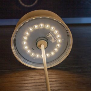 LED lampa Cocktail na batérie stmievateľná, zlatá