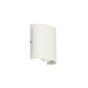 Vonkajšie nástenné svietidlo biele vrátane LED 2 svietidiel IP54 - Silly