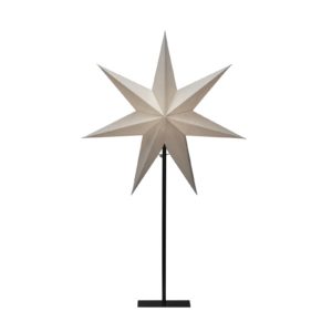 Svietidlo Papierová hviezda, 7-cípa biela 80 cm