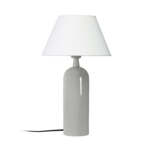 PR Home Carter stolová lampa sivá/biela