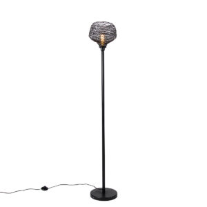 Dizajnová stojaca lampa čierna 26 cm - Sarella