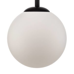 Závesná lampa Bosso 1-plameňová biela/čierna 40 cm