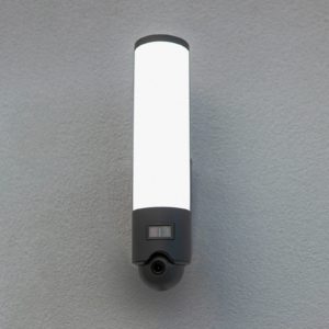 Vonkajšie LED svietidlo Elara čierna kamera