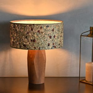 LeuchtNatur Pura stolová LED lampa orech/ruže