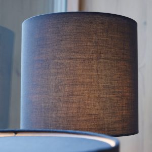 PR Home Leah stolová lampa bavlna výška 46cm modrá