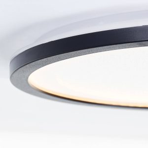 LED svetlo Mosako Ø 29,5 cm stmieva v 3-stupňoch