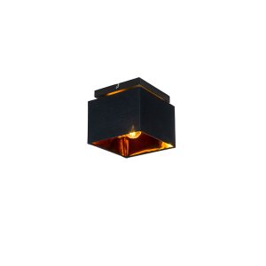 Moderné stropné svietidlo čierne so zlatom - VT 1