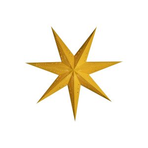 Sterntaler zamatová papierová hviezda Ø 75 cm žltá