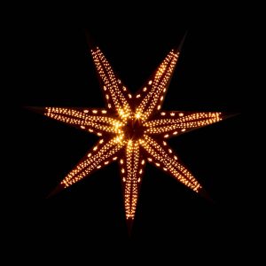 Sterntaler zamatová papierová hviezda Ø75cm čierna