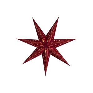 Sterntaler papierová hviezda zamat Ø 75 cm červená