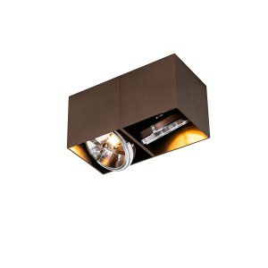 Dizajnové bodové tmavé bronzové obdĺžnikové 2-svetlé - Box
